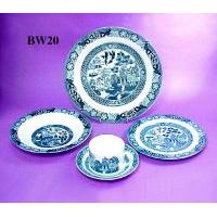 Underglaze Blue Willow 20 pcs Dinning Set for 4 Persons