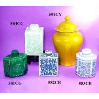 Tea Caddies & Temple Jar